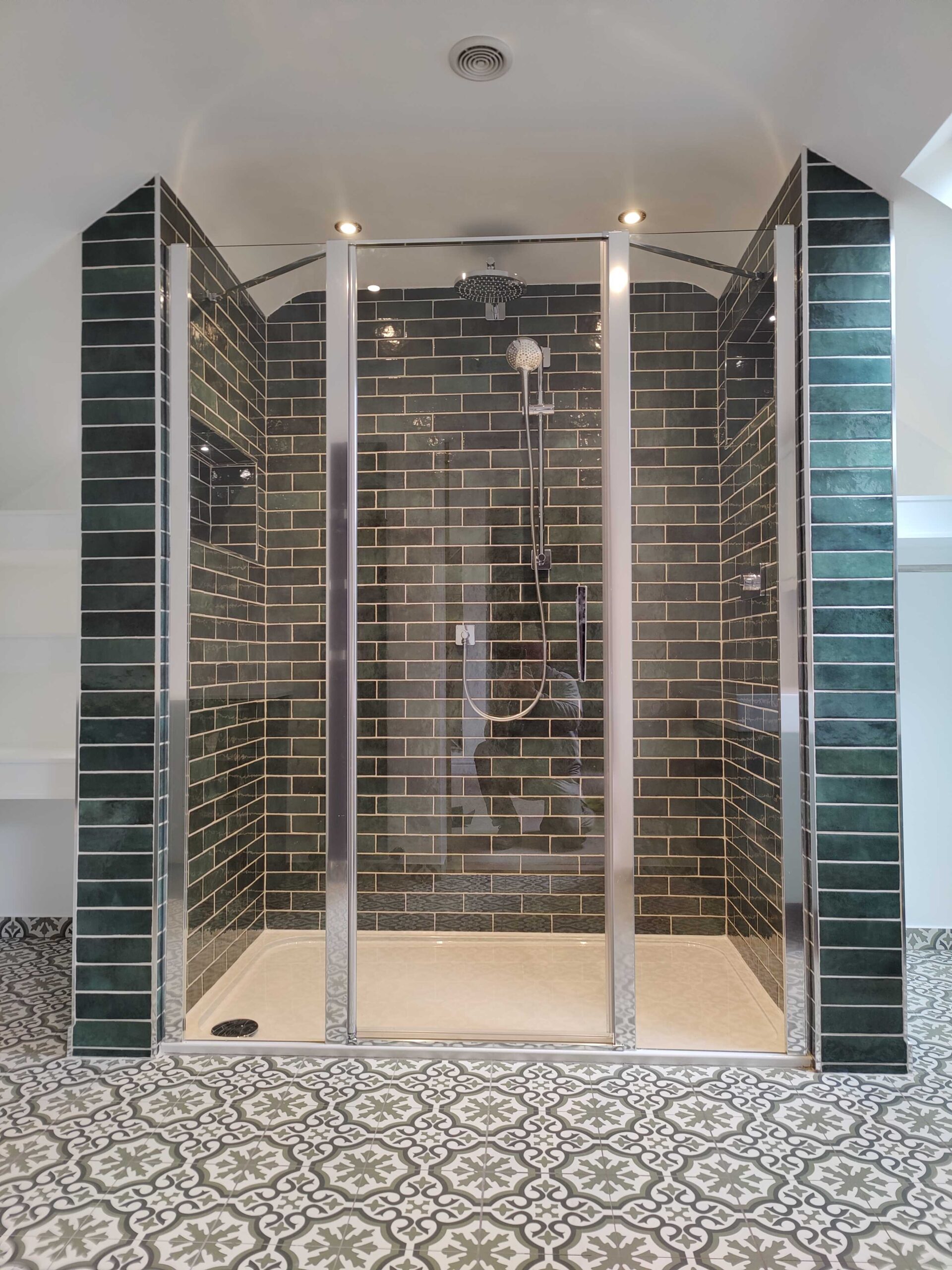 CK Building team bathroom installation Gloucester